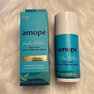 Amopé Radiant Skin Leg & Foot Daily Hydrating Serum, 3.5 oz NIB